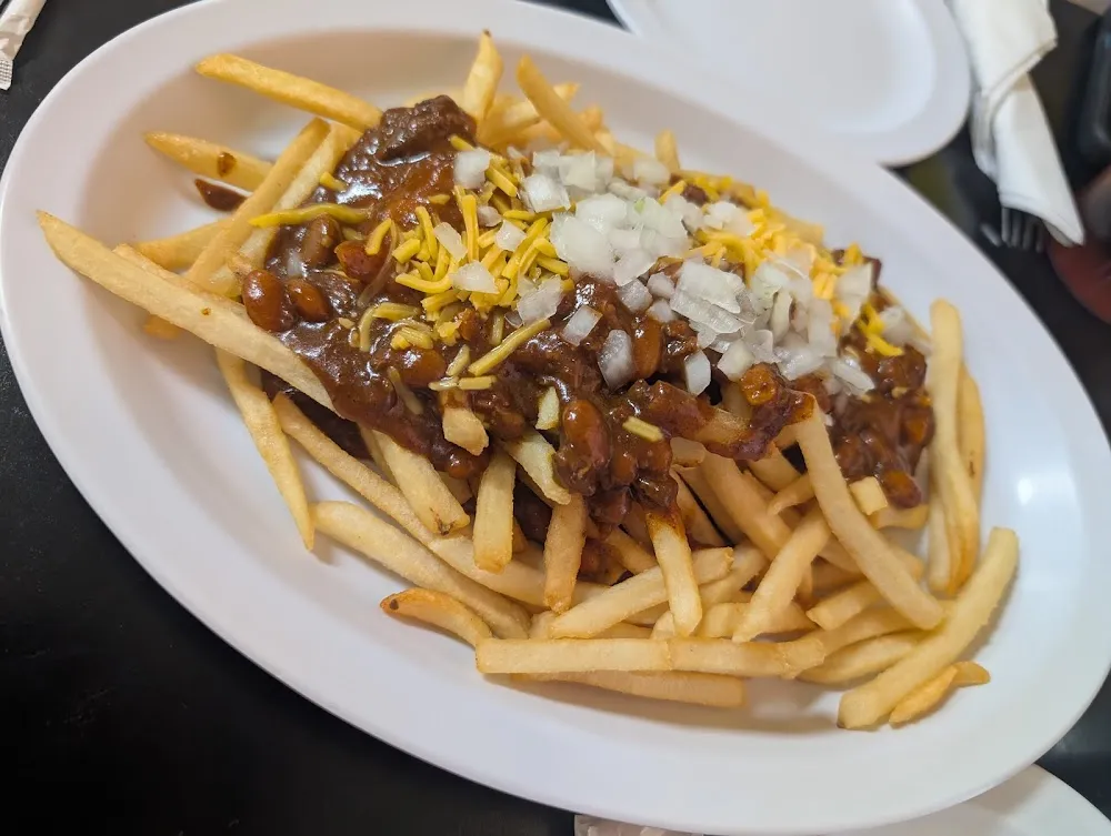 Chili Cheese Fries with Onions